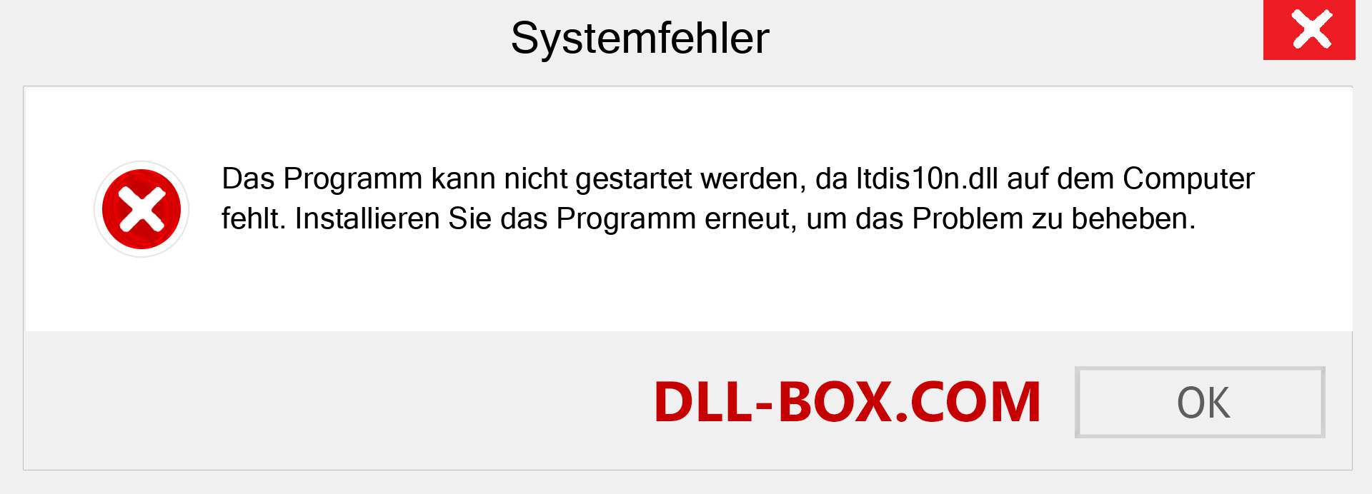 ltdis10n.dll-Datei fehlt?. Download für Windows 7, 8, 10 - Fix ltdis10n dll Missing Error unter Windows, Fotos, Bildern