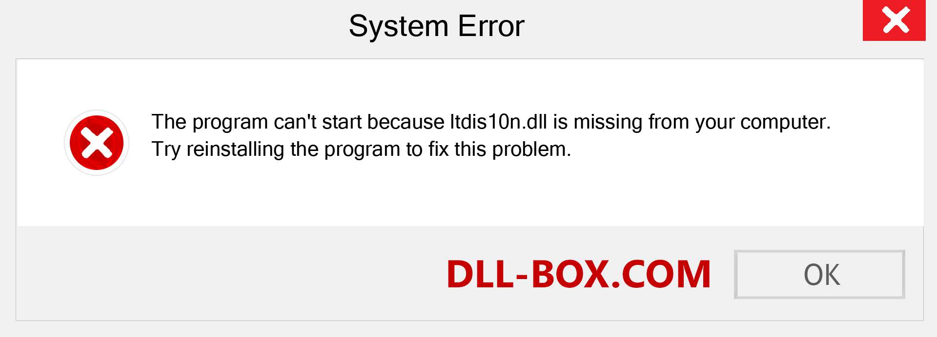  ltdis10n.dll file is missing?. Download for Windows 7, 8, 10 - Fix  ltdis10n dll Missing Error on Windows, photos, images