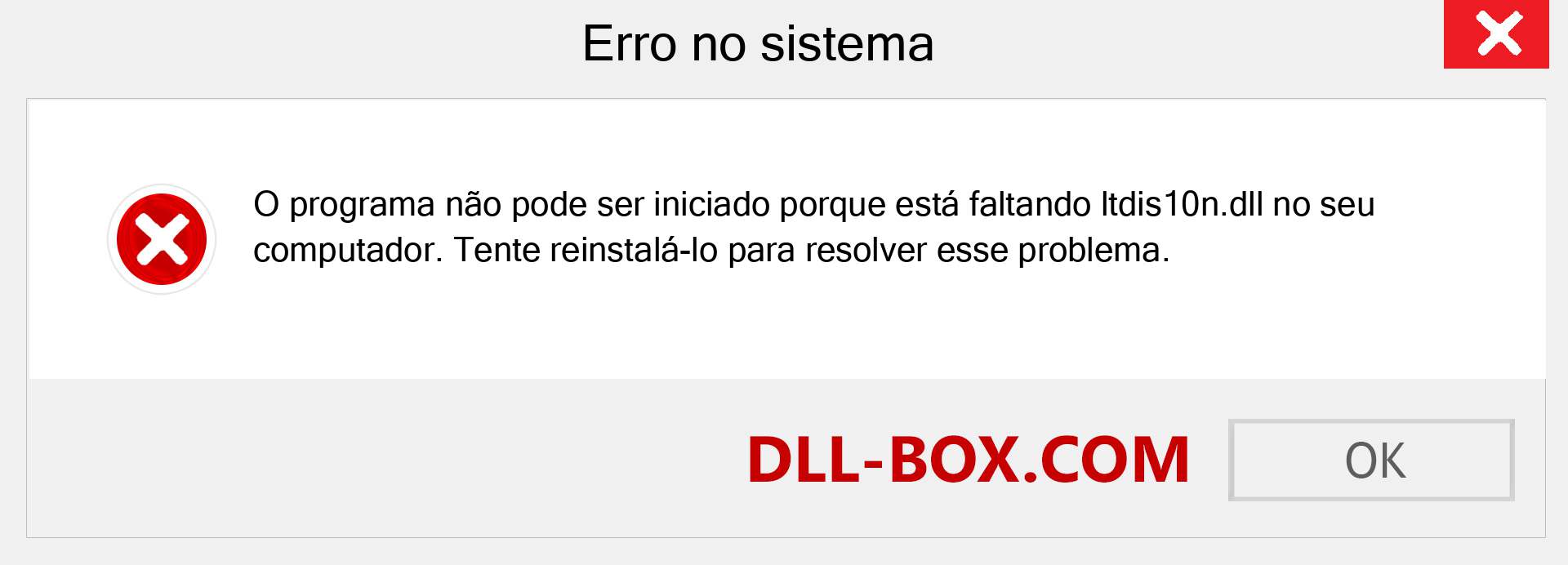 Arquivo ltdis10n.dll ausente ?. Download para Windows 7, 8, 10 - Correção de erro ausente ltdis10n dll no Windows, fotos, imagens